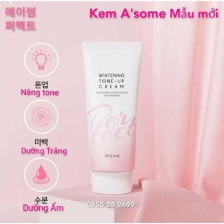 Kem dưỡng trắng da nâng tone A'some Perfect Whitening Cream 100ml Hàn Quốc