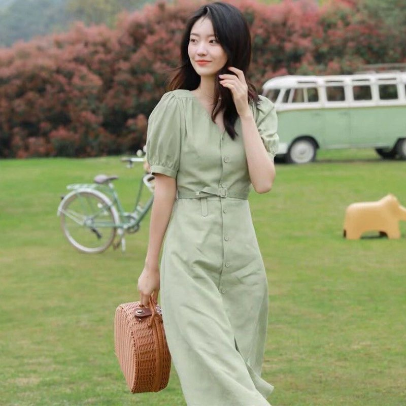 Váy xinh siêu sang chảnh_Hàng cao cấp loại 1_ Mặc đi chơi, đi làm siêu xinh (V352)