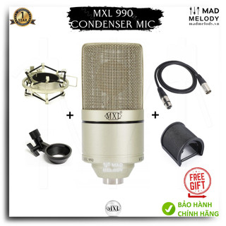 [BH1NĂM] Micro thu âm MXL 990 Cardioid Condenser Microphone phòng thu livestream Chính Hãng Nguyên Zin (Brand New)