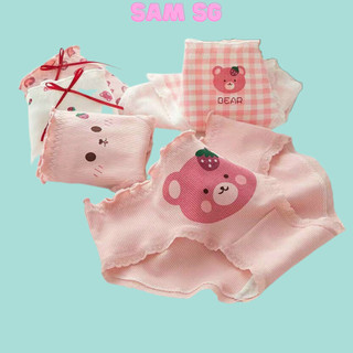 Quần lót Nữ cotton nơ xinh hình dễ thương đáy kháng khuẩn Size L cho nàng 40-60kg