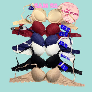 Áo ngực ren hoa hồng đệm lót mút dày 5cm có gọng nâng ngực tạo khe hàng Việt Nam xuất khẩu Sam Clothing