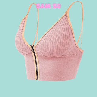 Ao Ngực Nữ. Áo Lót Bra Khóa Trước Ngực Tiện Lợi. Kiểu croptop siêu ngầu