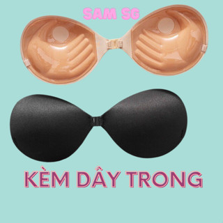 Áo Ngực Không Dây. Áo Dán Nâng Ngực Thần Thánh Mút Dày cài trước có dây trong.
