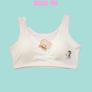 Áo bra 3 lỗ học sinh chất cotton co giãn 4 chiều Free size từ 35kg tới 55kg hàng loại 1 Sam Clothing