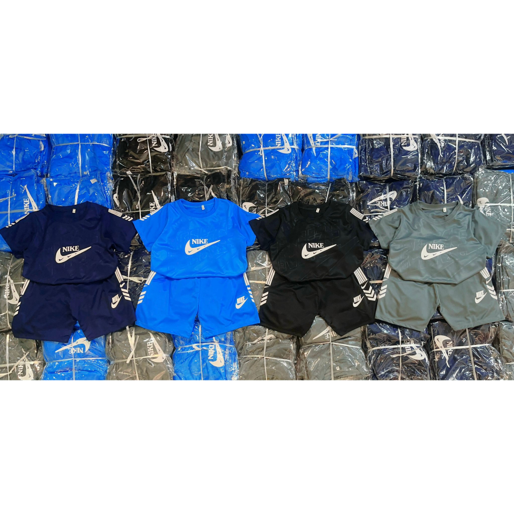 Bộ Thun thể thao 3D NiKe vân dập nổi siêu chất (10-35kg)