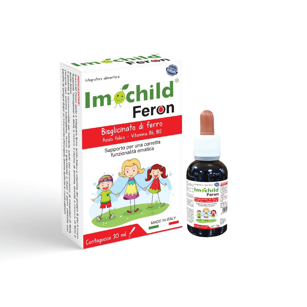 Sắt Nhỏ Giọt Cho Bé Feron Imochild - Bổ Sung Sắt, Acid Folic, Vitamin B, Giúp Tạo Máu, Phòng Thiếu Máu