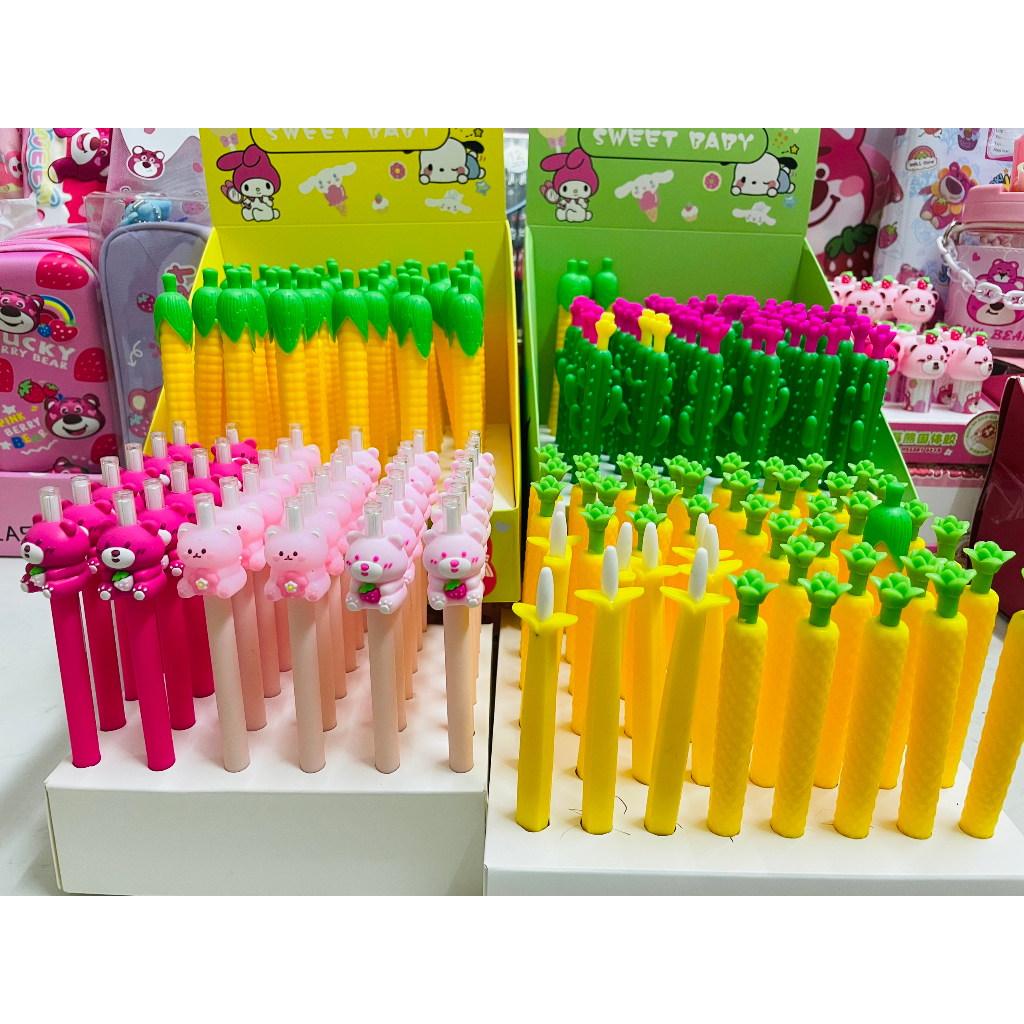 Bút Chì Kim Gấu Dâu 0.5mm, Bút Chì Kim Lotso Strawberry Bear Hot Trend, Bút Chì Kim Siêu Nhân, Ngòi Bút Chì Kim 0.5mm
