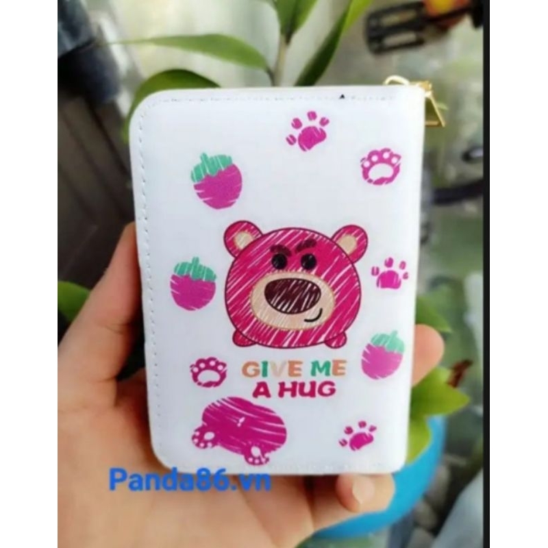 Ví Mini Cầm Tay 11 Ngăn - Gấu Dâu - Thỏ Trắng - Kitty Siêu Dễ Thương - Nhỏ Gọn Thích Hợp Làm Quà Tặng Cho Bé