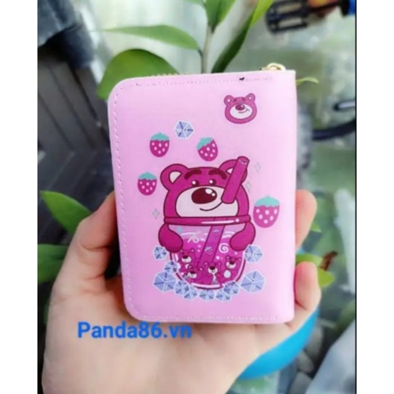 Ví Mini Cầm Tay 11 Ngăn - Gấu Dâu - Thỏ Trắng - Kitty Siêu Dễ Thương - Nhỏ Gọn Thích Hợp Làm Quà Tặng Cho Bé