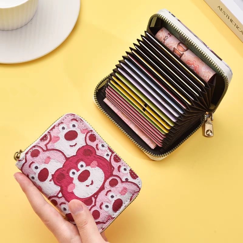 Ví Mini Cầm Tay 11 Ngăn - Gấu Dâu - Thỏ Trắng - Kitty Siêu Dễ Thương - Nhỏ Gọn Thích Hợp Làm Quà Tặng Cho Bé