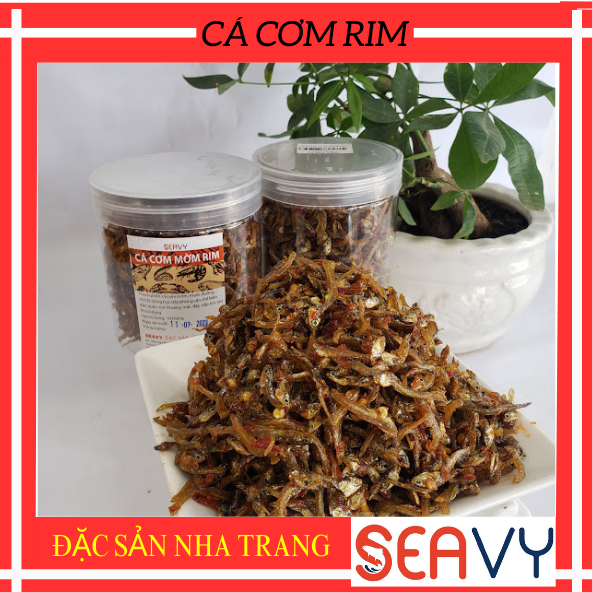 Cá cơm rim Đặc sản Nha Trang cay cay xốp giòn hộp 500g - Seavy