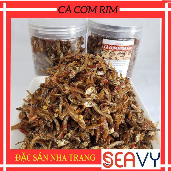 Cá cơm rim Đặc sản Nha Trang cay cay xốp giòn hộp 500g - Seavy
