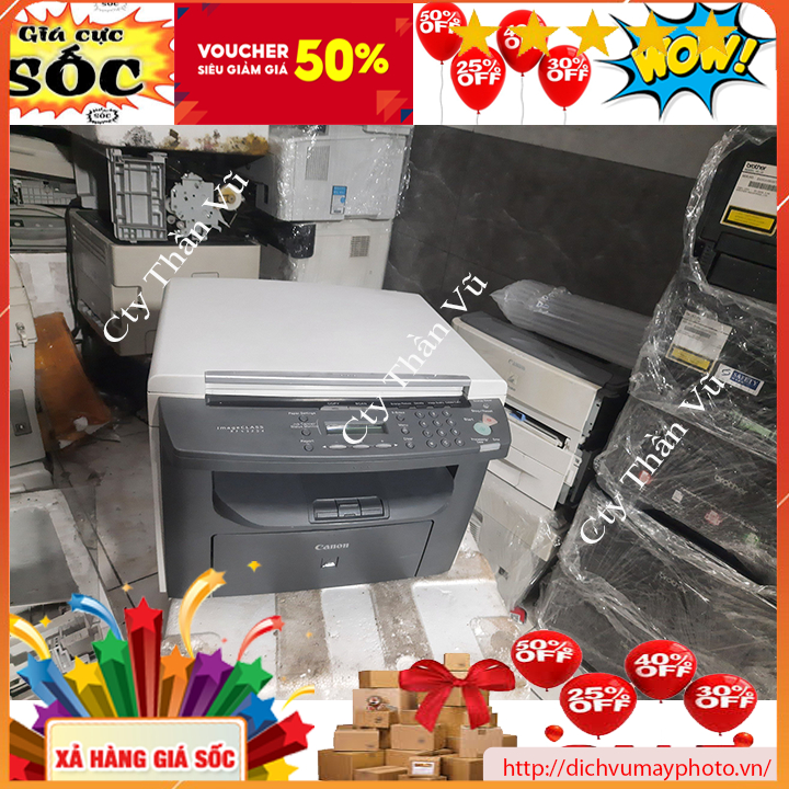Máy in cũ đa năng canon MF 4320d in 2 mặt tự động có photocopy scan đầy đủ hộp mực to hàng giá rẻ IN