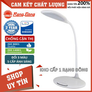 Đèn bàn (đèn học) đọc sách làm việc chống cận Rạng Đông LED 6W cảm ứng, đổi 3 màu / 5 mức ánh sáng RD-RL-22, 36