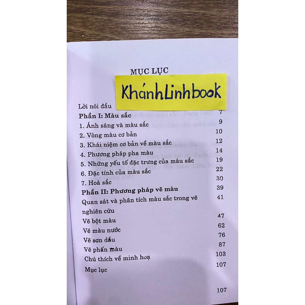 Sách - Màu sắc và phương pháp vẽ màu