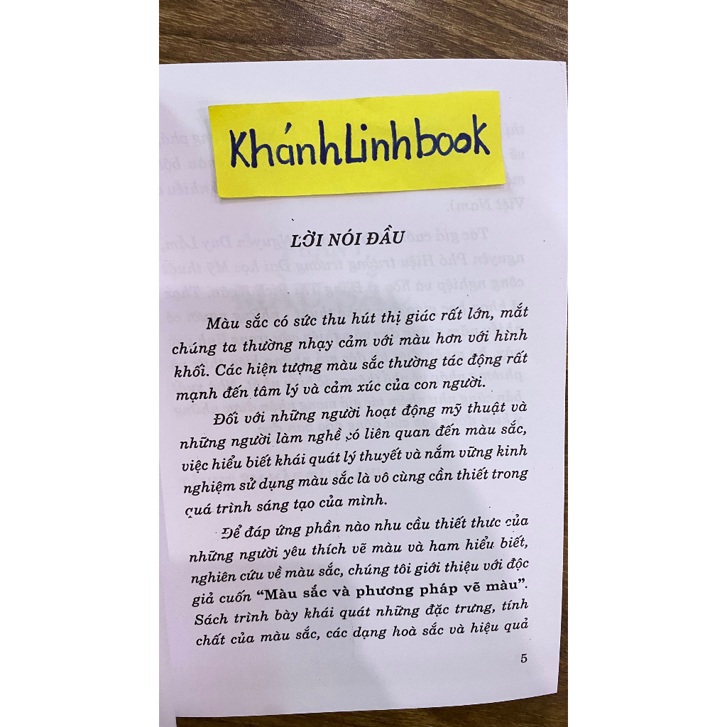 Sách - Màu sắc và phương pháp vẽ màu