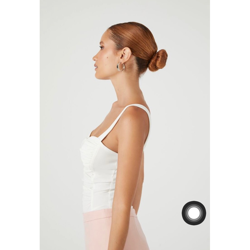 Bodysuit hai dây dệt gân - Ruched Sweetheart Bodysuit