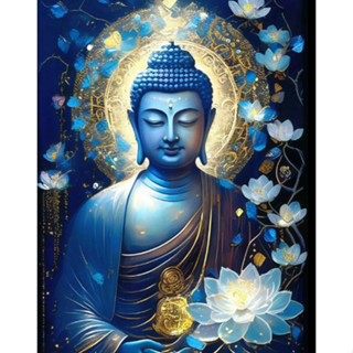 tranh đính đá 5d tự làm - phật thích ca mau ni cực đẹp đính toàn bộ