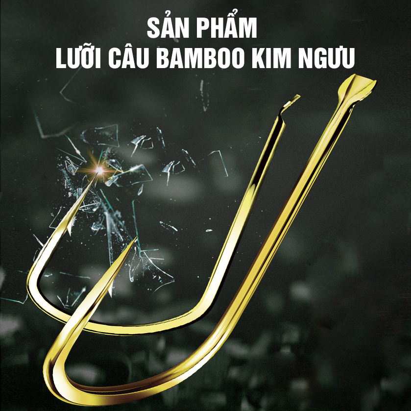 Lưỡi Câu Bamboo Kim Ngưu (50c/vỉ)