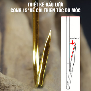 Lưỡi Câu Bamboo Kim Ngưu (50c/vỉ)