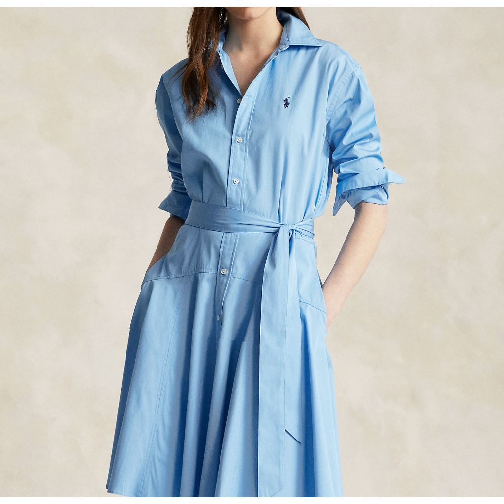 ĐẦM R4LPH L4UREN PANELLED COTTON