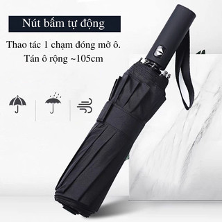 Ô Che Mưa Cao Cấp Tự Động Gấp Gọn Xuất Nhật Mẫu Mới Thanh Lịch