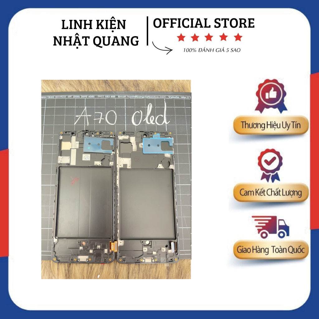 Màn hình bộ sam  sung A70 OLED có khung