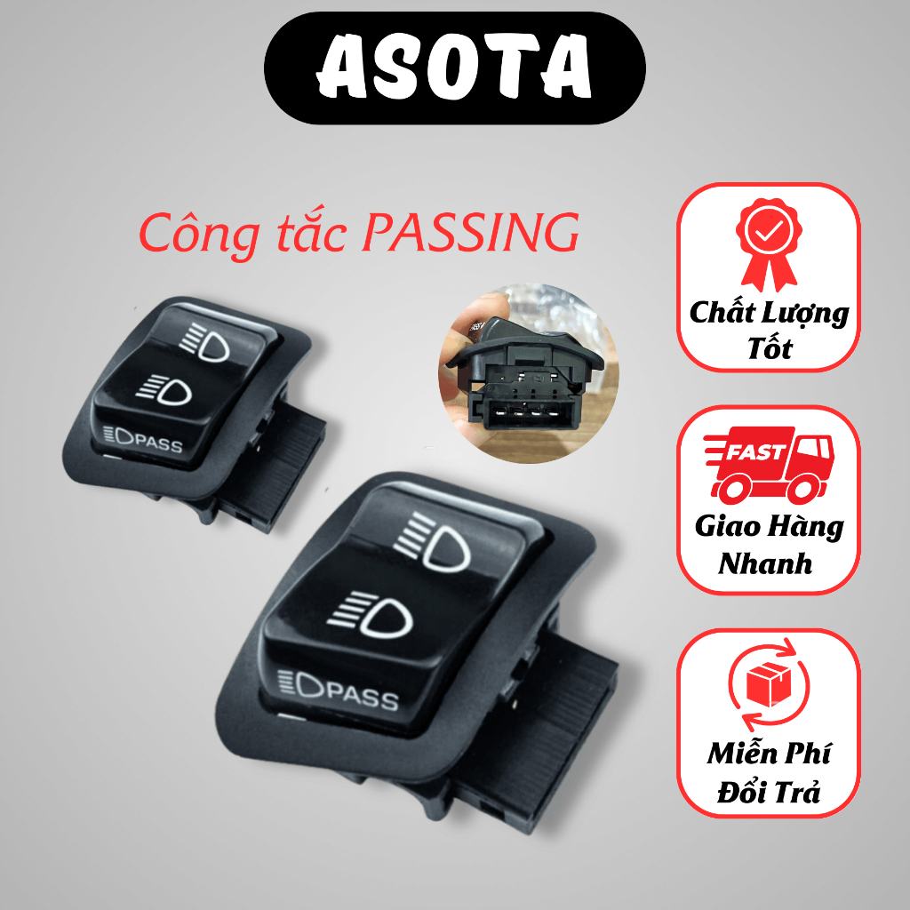 Công tắc SH Passing chân đồng ASOTA, sử dụng các dòng xe SH