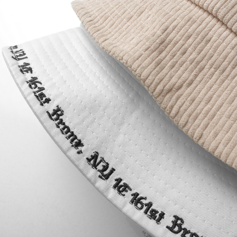 Mũ bucket MLB NVXK cao cấp, nón bucket Classic trắng vành tròn cụp kaki form unisex