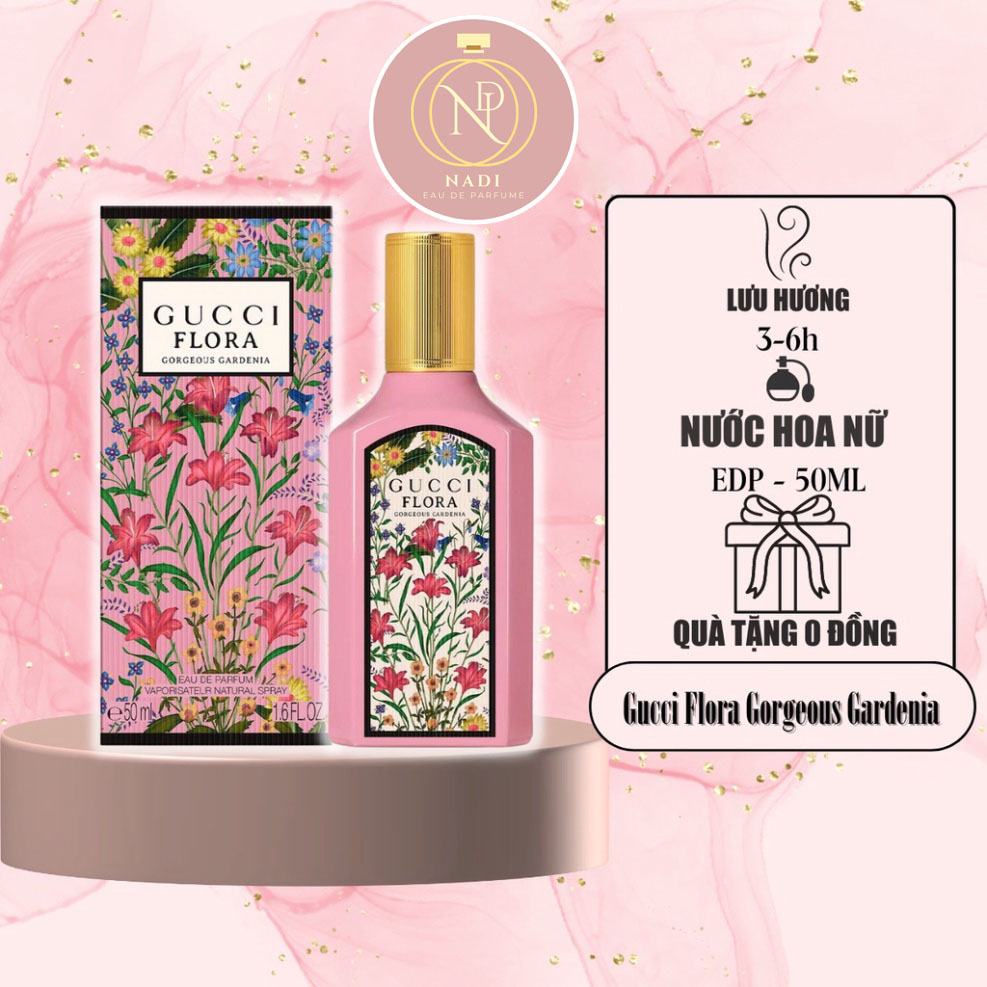 Nước Hoa Nữ Gucci Flora Gorgeous Gardenia Edp Dung Tích 10Ml - Dầu Thơm Nữ Cao Cấp Ngọt Ngào, Gợi Cảm