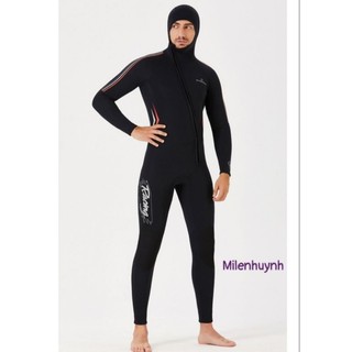 Bộ lặn biển chuyên nghiệp cho nam D333001M cao su neoprene 3mm hiệu Dive & Sail giữ ấm, cản gió