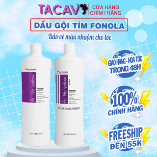 Dầu gội tím khử vàng fonola - khử vàng, giữ màu nhuộm dành cho tóc tẩy