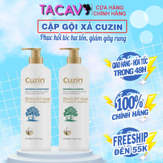 Chính hãng - dầu gội xả cuzin biotin collagen new - 1000ml