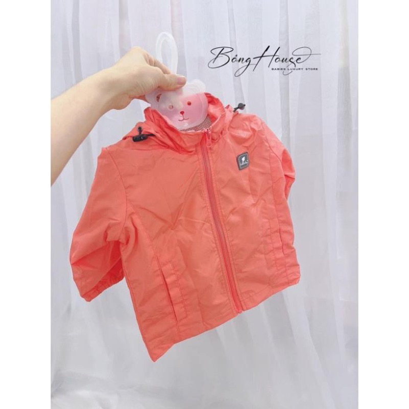 Áo khoác gió 2 lớp kéo khoá có mũ Lullaby