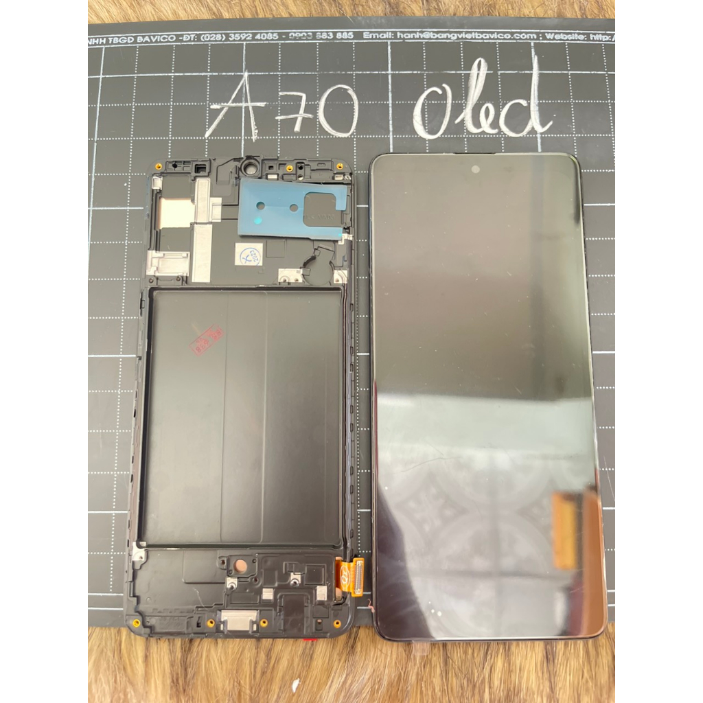 Màn hình bộ sam  sung A70 OLED có khung