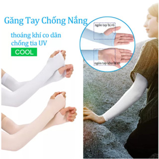 1 Cặp Găng tay Chống Nắng Xỏ Ngón Chống Tia UV,Găng Tay Thoáng Khí Chất Lượng Cao,Ống Tay Chống Nắng Ngoài Trời