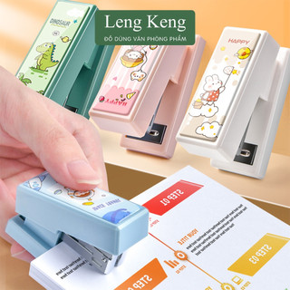 Dập ghim Mini văn phòng phẩm Leng Keng cho học sinh GB01