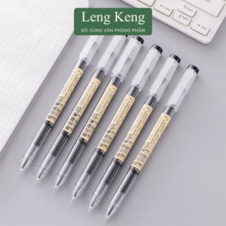  Bút gel Muji văn phòng phẩm Leng Keng bản dupe màu đen xanh đỏ viết đều mực B50 