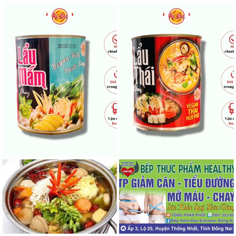 LẨU THÁI-LẨU MẮM CHAY-keto chay Âu Lạc 800g