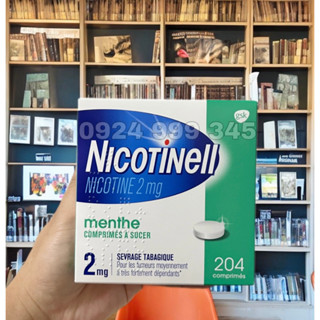 Kẹo ngậm Nicotine 2mg cai thuốc lá hiệu quả hộp 204 viên (hút nặng)