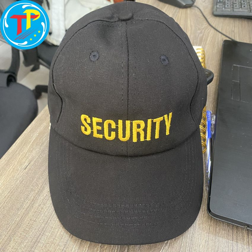 Nón bảo vệ thêu chữ Security-Nón Bảo Vệ Nón Kết Cho Bảo Vệ Thêu Logo Security-Bảo hộ Nam Á