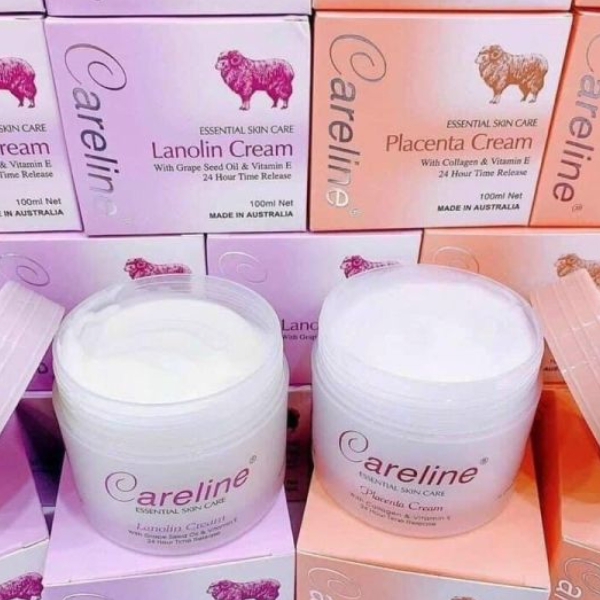 Kem Dưỡng Da Mỡ Cừu Úc CARELINE Lanolin Cream Giúp Dưỡng Ẩm, Khỏe Mạnh Và Ngăn Ngừa Vết Nhăn 100ml