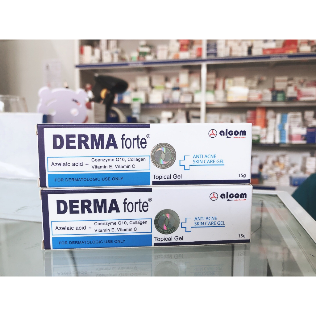 DERMA FORTE 15g - Gel giảm thâm mụn Derma Forte giảm viêm, mụn ẩn, mụn đầu đen 15g