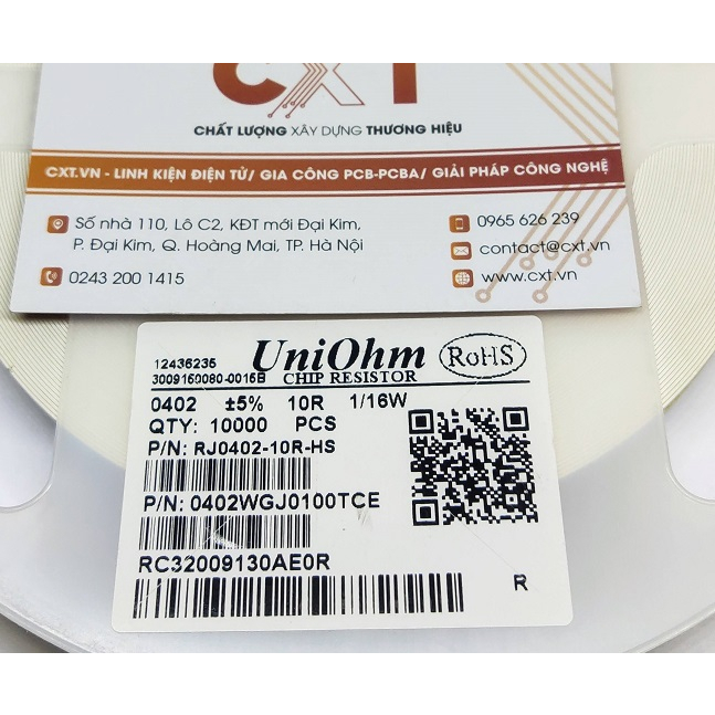 Điện trở 10R 0402 (5%) (50c)
