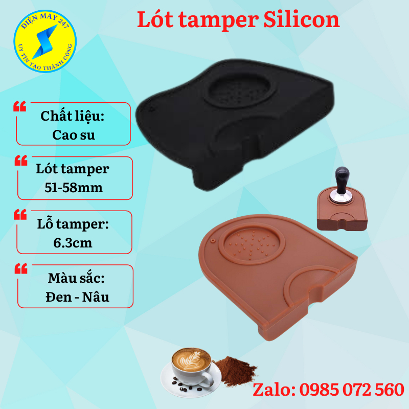 Thảm Tamper, lót tamper Silicon pha cà phê Espresso