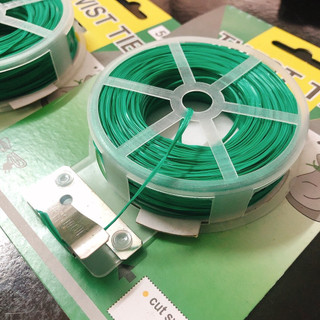 Cuộn dây buộc lan - xanh - bọc nhựa - 50m