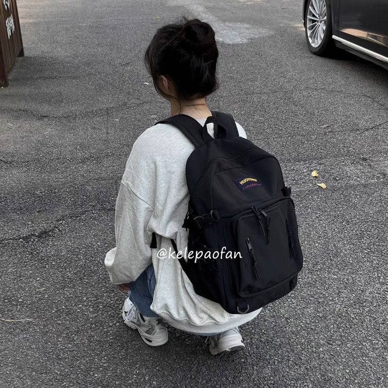 Balo đi học thêu chữ HUOYING không thấm nước