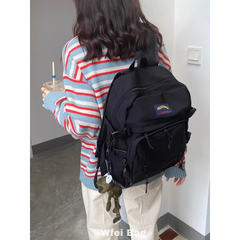 Balo đi học thêu chữ HUOYING không thấm nước