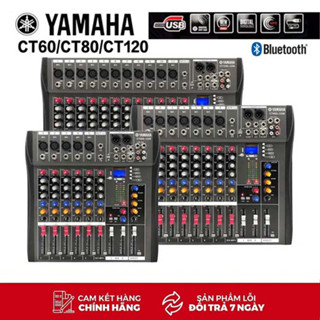 Mixer YAMAHA CT80S - 8 Kênh Chuyên Nghiệp, 100 Hiệu Ứng Vang, Tích Hợp Rever/ Echo/ Delay/ Bluetooth 5.0 Live Stream