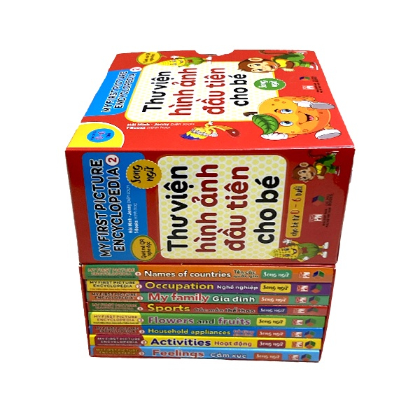 Sách - Combo Hộp thư viện đầu tiên cho bé 0 - 6 tuổi song ngữ và Kỹ năng giao tiếp ứng xử bằng tranh cho bé | BigBuy360 - bigbuy360.vn